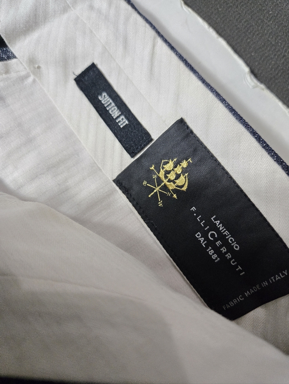 Todd Snyder Sutton Fit Italian Fabric Trousers Blue Lanificio Flli Cerruti 32x30 - Picture 7 of 9